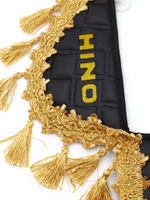 Вымпел тройной HINO (экокожа, черный с золотыми кисточками)