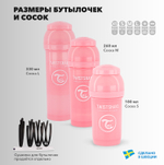 Антиколиковая бутылочка Twistshake для кормления 330 мл_2