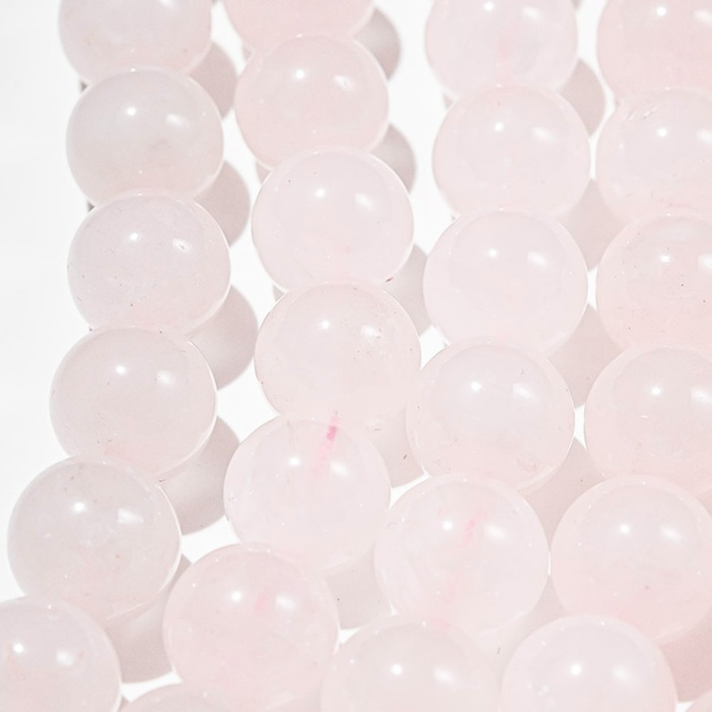 Розовый кварц натуральный, 14,5мм, шар