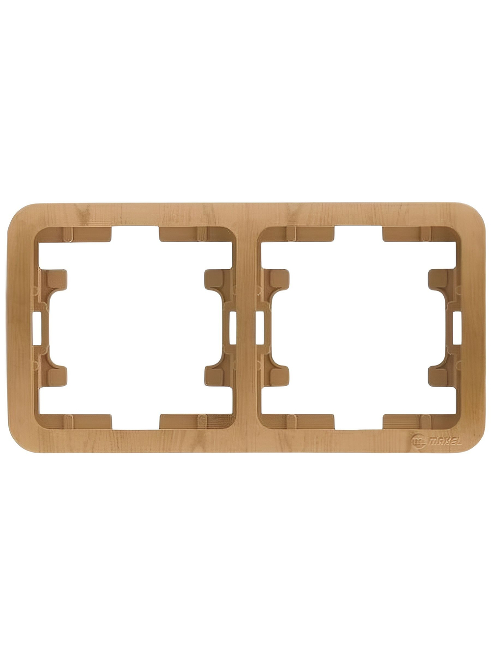 Рамка 2-я горизонтальная Makel Mimoza белая 22012