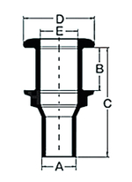 Горловина с патрубком "Мореман", нерж. сталь, резьба 3/4 (10236579)