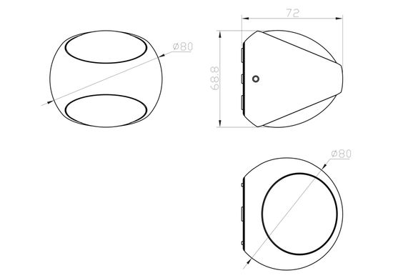 Уличный настенный светильник Outdoor O032WL-L6B3K