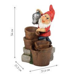 GAUF-01 GREEN APPLE Уличный фонтан Гном с лейкой 60 см