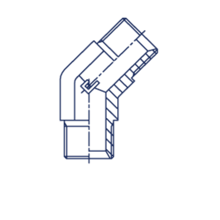 Соединение P45 BSP 3/8" BSP 3/8"