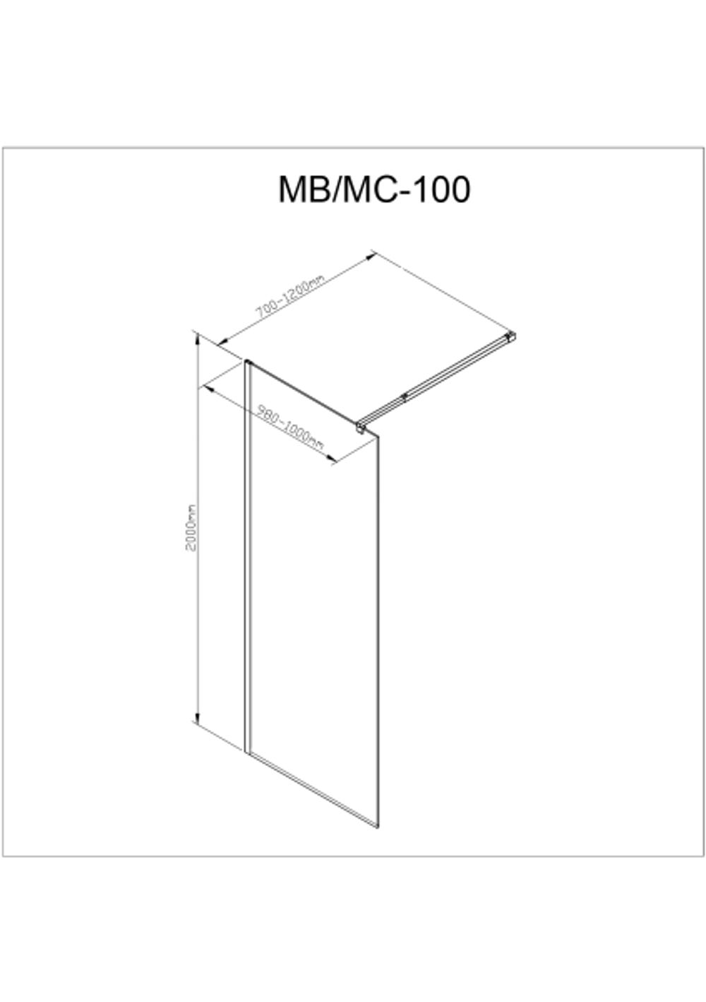Душевая перегородка AvaCan MC100
