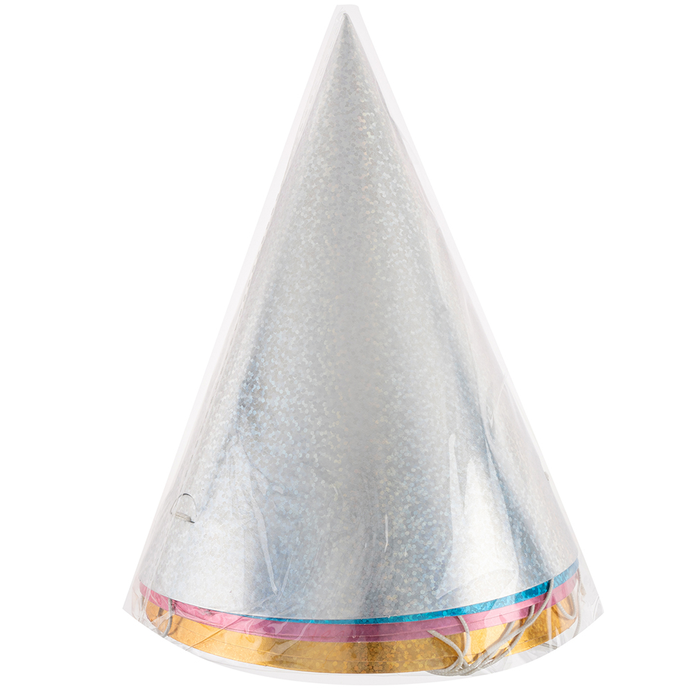 Колпаки, Микс, Лазерные точки, Ассорти, Голография, 16 см, 6 шт. в упак.