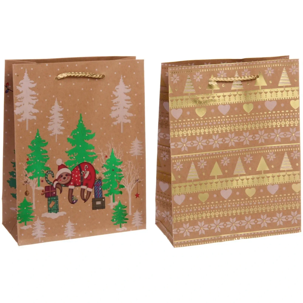 Пакет подарочный «Новогодний мир» 18*23*8 см, микс