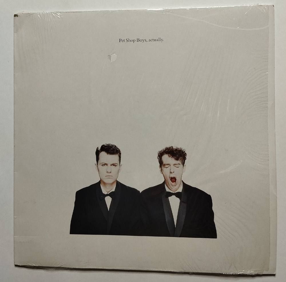 Винтажная виниловая пластинка LP Pet Shop Boys Actually (Holland 1987)
