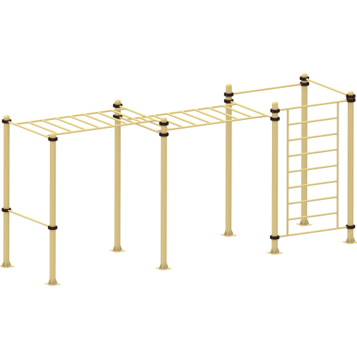 Спортивный комплекс №86, рукоход, турник, шведская стенка, 6150*1740*2700 мм., D=89 мм.