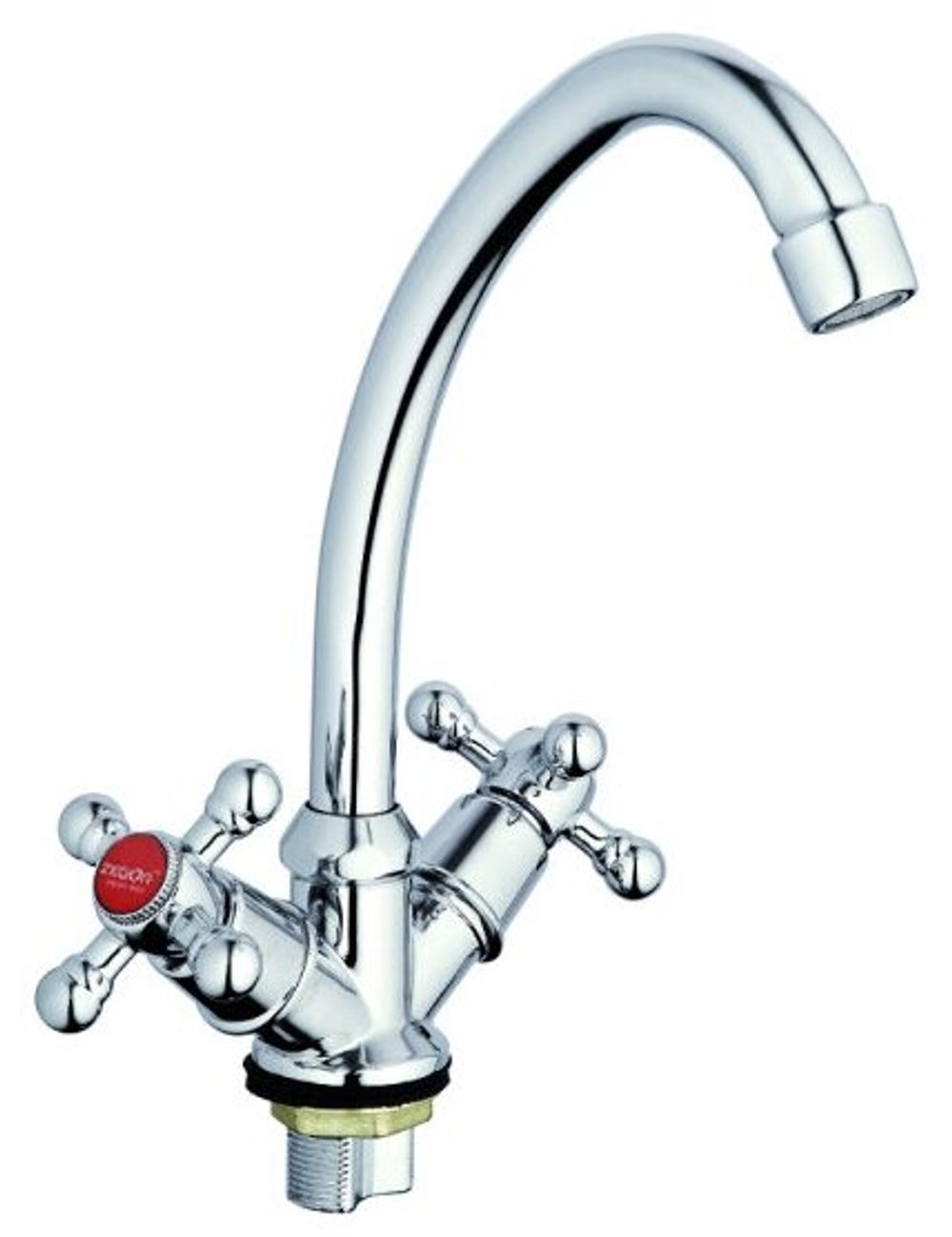 LML4-A605 двурукий смеситель для кухни на гайке эконом( уп 2шт)