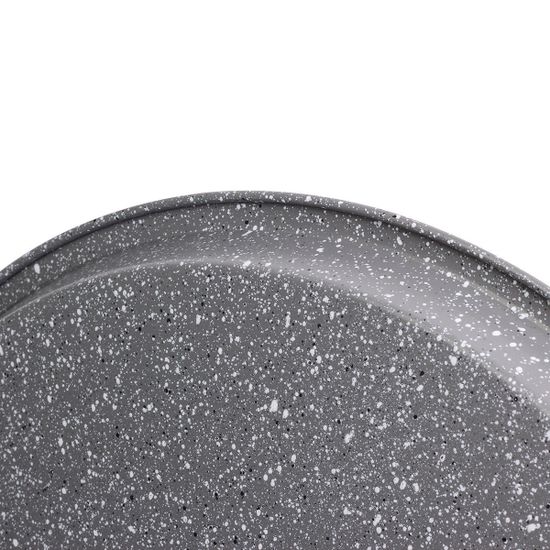 Форма для запекания пиццы Kamille KM 6016M (29 см) из углеродистой стали с мраморным покрытием