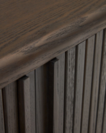 Mailen Сервант 2-дверный из ясеневого шпона с темной отделкой 180 x 75 см