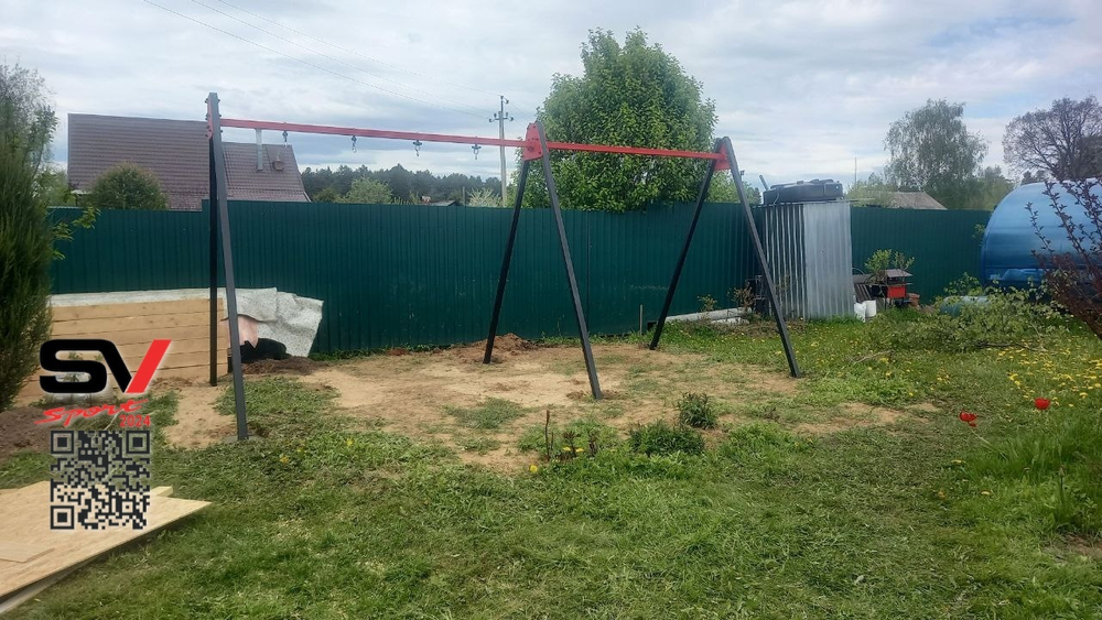 Монтаж уличных качелей Sv Sport Maxi х 2