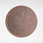 Germany, 1 Pfennig, 1985, (Hamburg Mint - "J"), VF