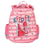 Ранец ЮНЛАНДИЯ EXTRA, с дополнительным объемом, "Pink sneakers", 38x29x18 см, 229928