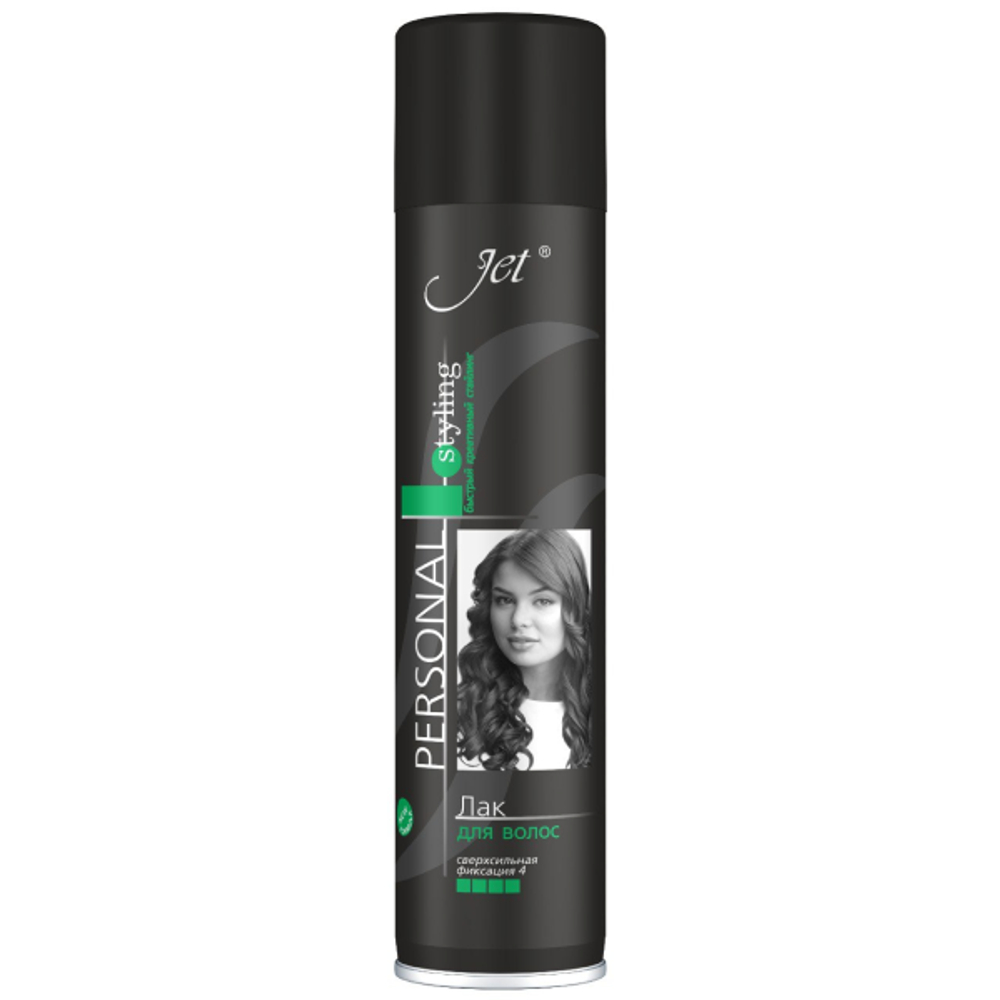 Jet Personal Styling Лак для волос Блеск и Фиксация №3 сверхсильная фиксация 300 мл