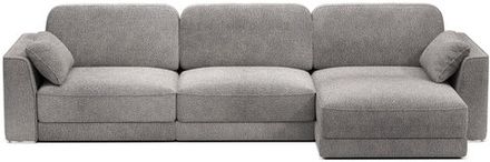 Угловой диван Аксель с оттоманкой вариант 1