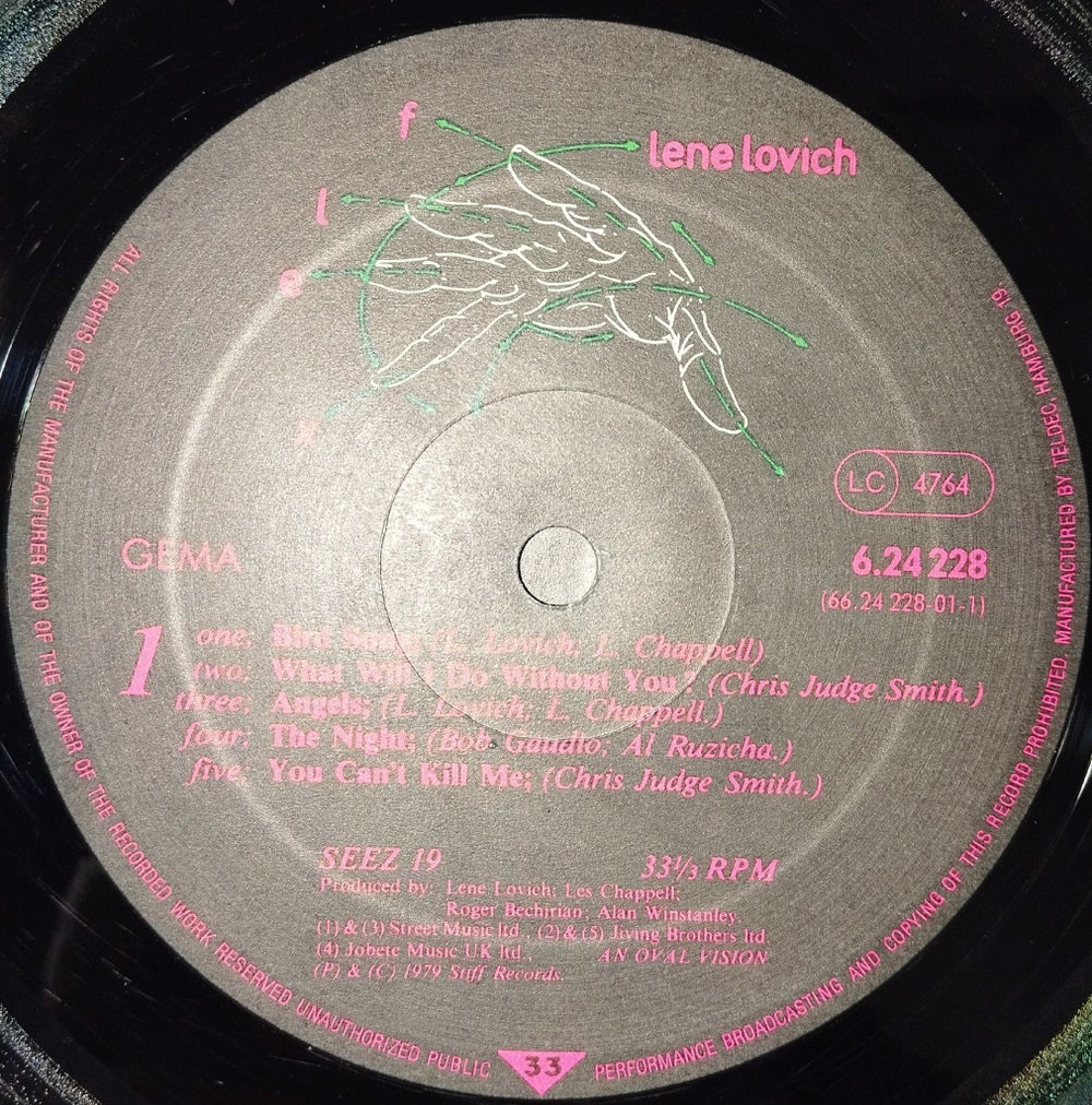 Винтажная виниловая пластинка LP Lene Lovich Flex (Germany 1980)