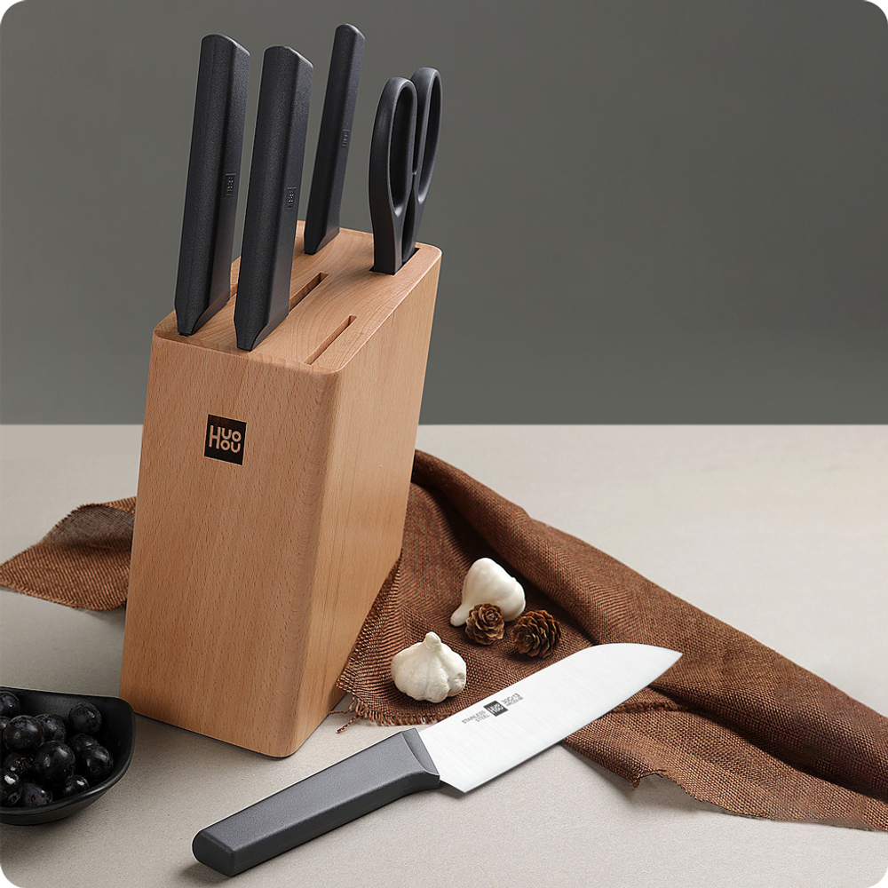Набор ножей HuoHuo Fire Kitchen Steel Knife Set (HU0057)