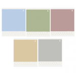 Тетрадь 48л., А5, линия, Alingar "Pattern", скрепка, мелованый картон ( стандарт), блок офсет, 5 дизайнов в пленке т/у