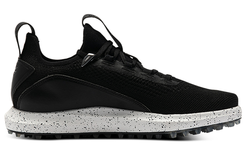 Under Armour Curry 8 Golf Spikeless "Black White"