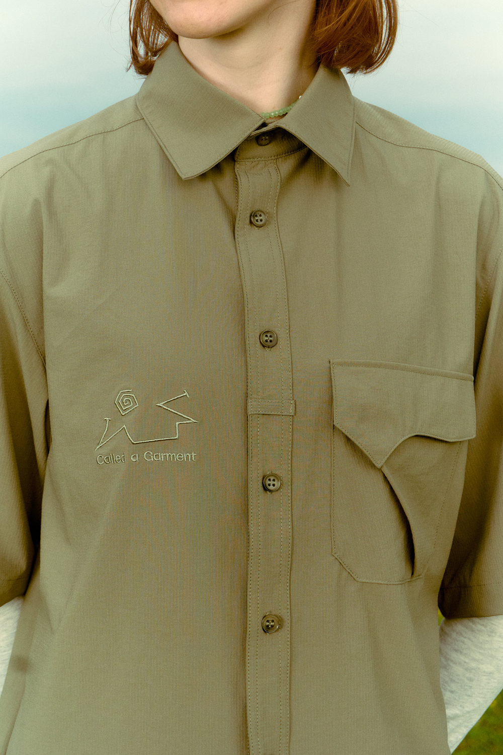 Рубашка Called a Garment Hikercore Shirt "Dusty Olive"