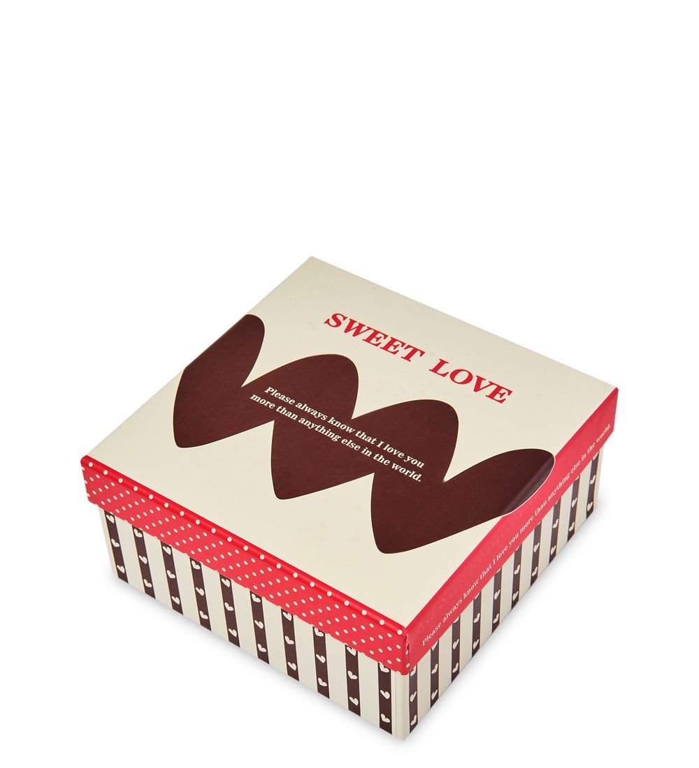 WG-15/1-B Коробка подарочная «Квадрат» цв.беж./син.