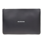 Balenciaga Cow Leather Clutch Women"s Black