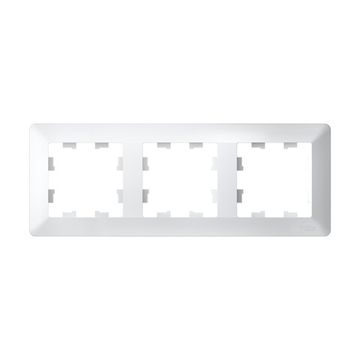 Рамка 3-м AtlasDesign Air бел./дым. бел. SE ATN220103