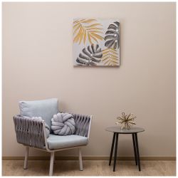 КАРТИНА "ЗОЛОТАЯ МОНСТЕРА" 60Х60Х3 СМ