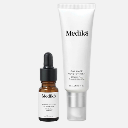 Medik8 Balance Moisturiser with Glycolic Acid Балансирующий увлажняющий крем и активатор с гликолевой кислотой, 50 мл + 10 мл