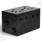 PD10-10A2-ST - Двухместная стальная плита для гидравлических распределителей и клапанов NG10
