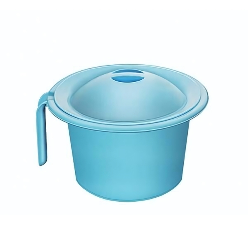 Горшок детский "Кроха" с крышкой цвет в ассортименте