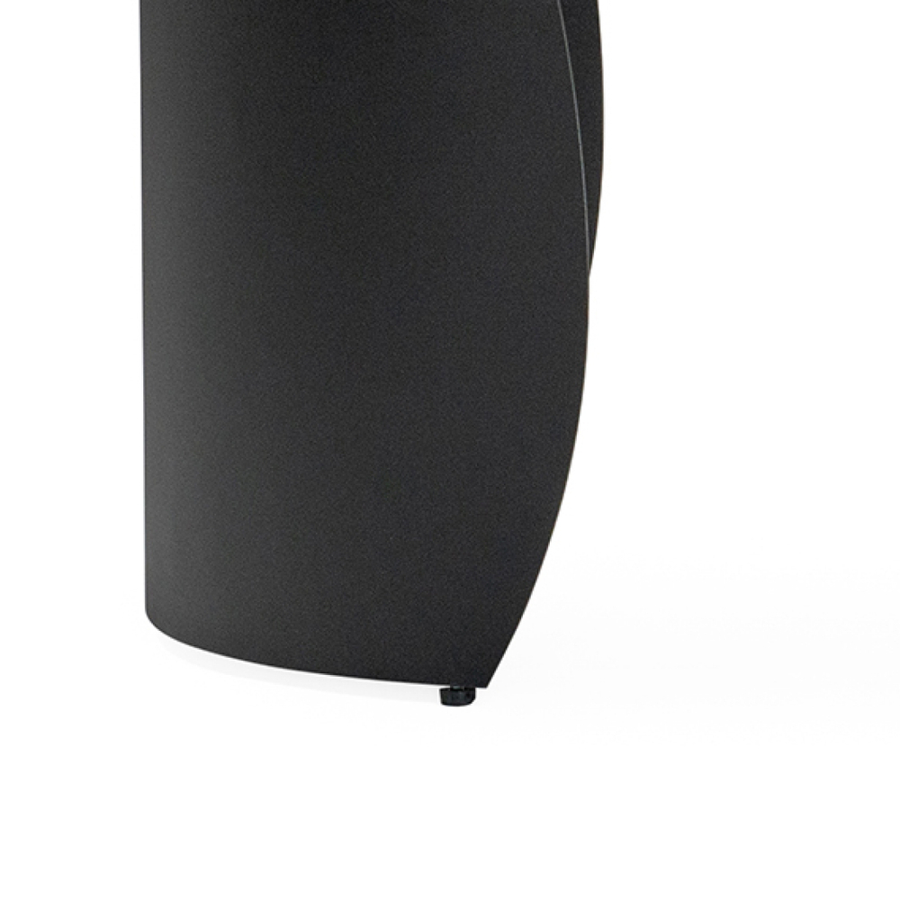 Керамический стол Woodville Готланд 180(240)х90х79 белый мрамор , черный, ножки черные