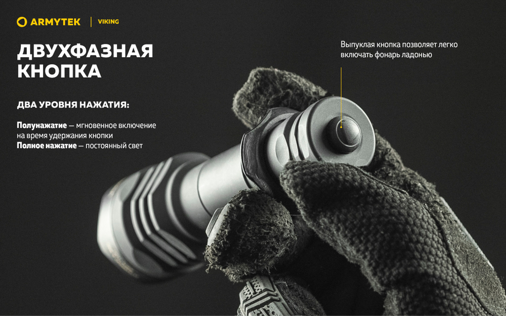 Фонарь Armytek Viking F01802W 2330 люмен (теплый свет)