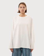 MM6 MAISON MARGIELA ЛОНГСЛИВ ЖЕНСКИЙ ИЗ ХЛОПКОВОГО ДЖЕРСИ БЕЛЫЙ