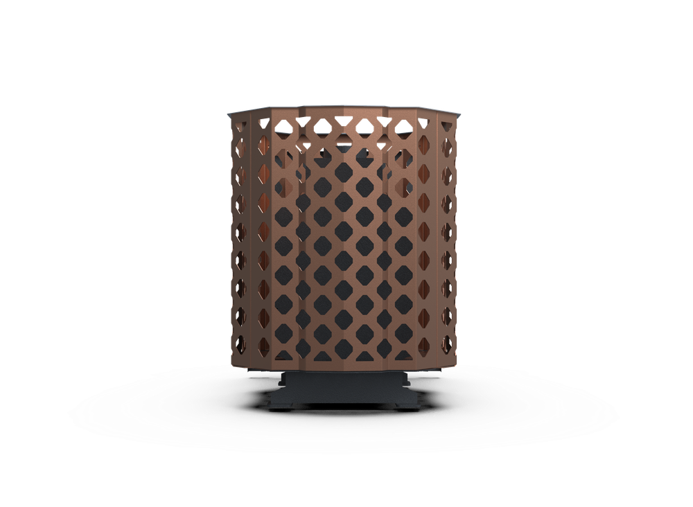 Банная печь Душа- 15 Сетка Ремейк панорама 8мм