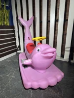 Прокатный аттракцион «Световой дельфин» Электромобиль (съемный хвост)