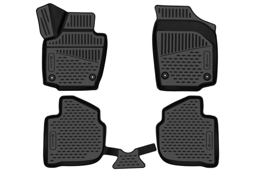 Коврики в салон для SKODARapid (I, Iр, II), 2013-2020, 2020-, 4шт. (полиуретан) NLC.3D.45.15.210K