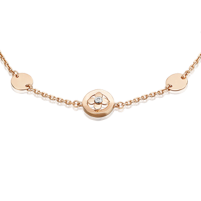 Браслет на ногу из комбинированного золота c бриллиантом Артикул: 05-0736-00-101-1111