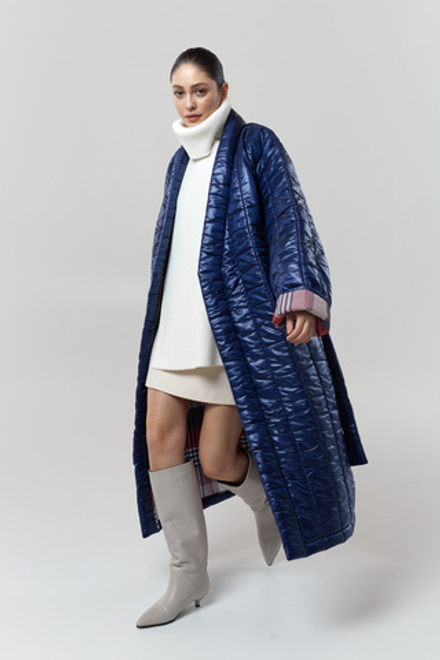 Пуховик - Кимоно удлинённый