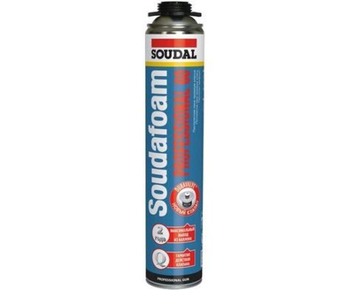 SOUDAL (Соудал) Professional 60 Пена монтаж(п/пистол) летняя 750мл арт.113985 низкое вторич. расшир