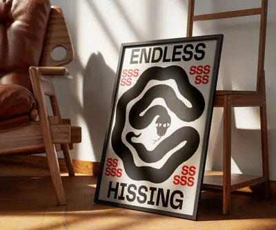 Постер на холсте Hissing