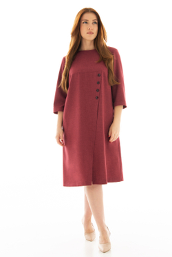Платье женское 1977АП, марсала #38Мар051977АП