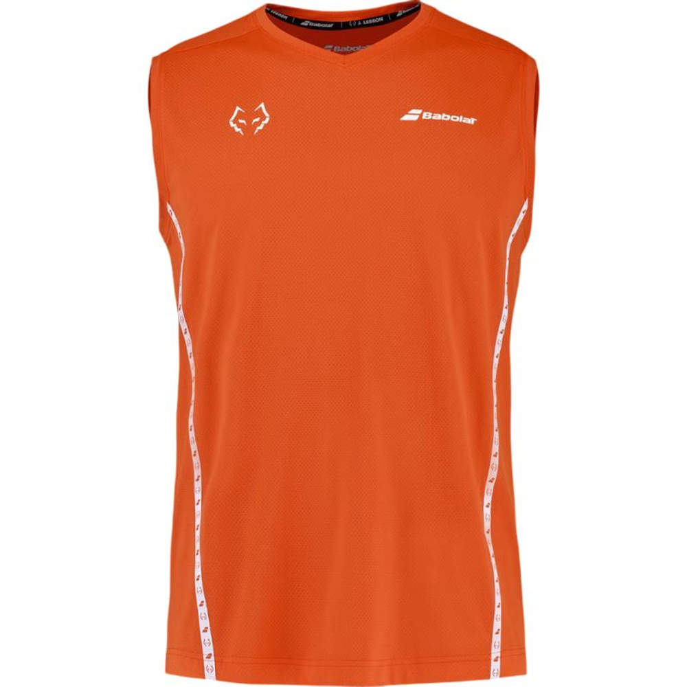 Теннисная футболка Babolat Muscle Tank J. Lebron Top - red orange
