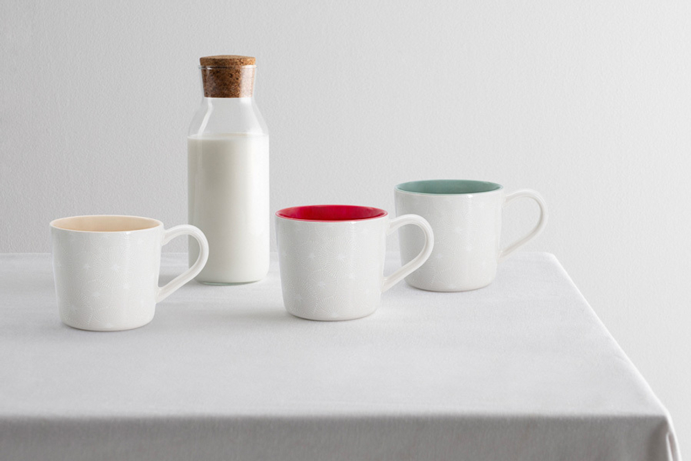 Кружка 450мл Home&Style Frost коралловая