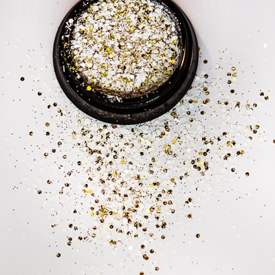 АФН, Глиттер "Megamix" в черной банке QTB14, 1 шт