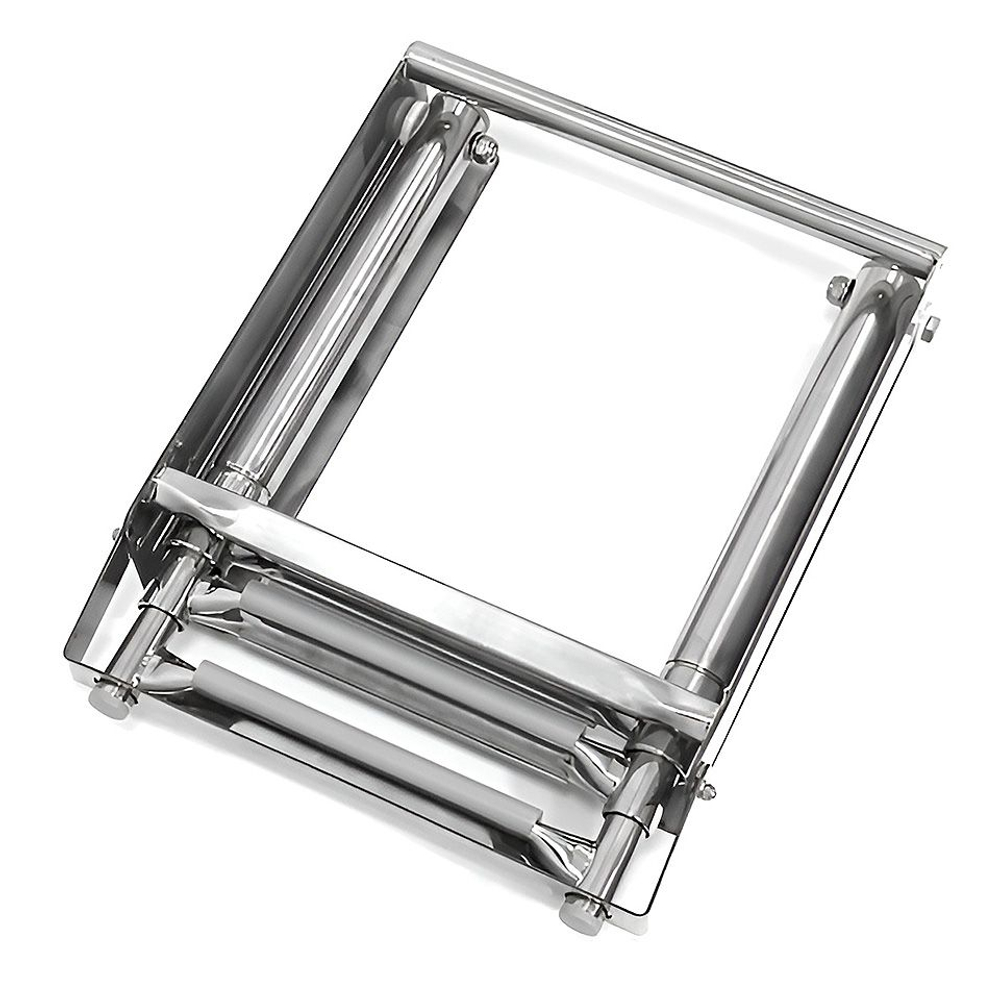 Трап телескопический выдвижной с фиксирующим механизмом, 3 серых ступени (ширина 291 мм.) (10269543)