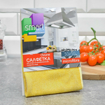 Салфетка из микрофибры 30*30см для хромированных поверхностей "Smart Chrome"