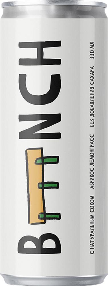 Газированный напиток Бенч Абрикос, Лемонграсс / Bench Abrikos, Lemongrass 0.33 - банка